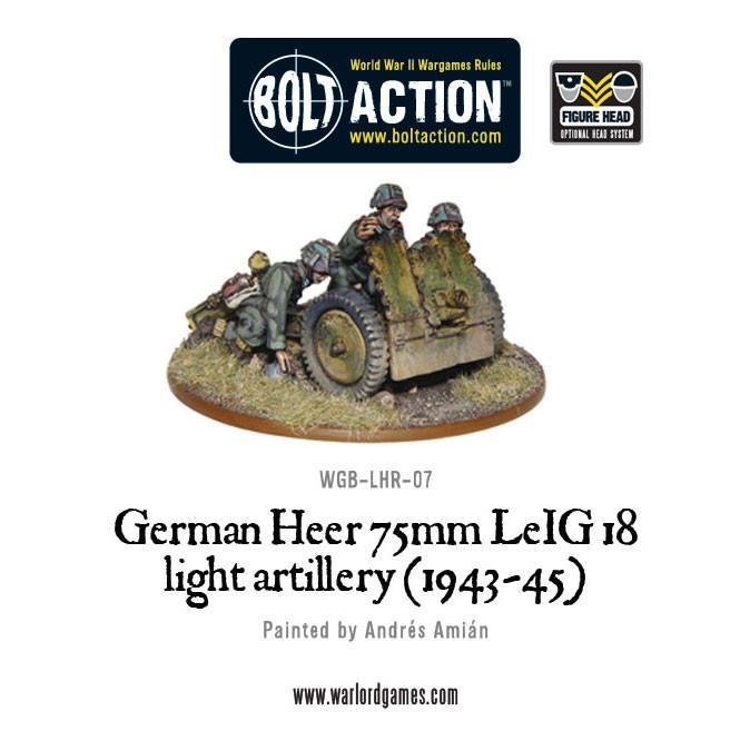 German Heer 75mm LEiG 18 Artillery Germany Warlord Games    | Red Claw Gaming