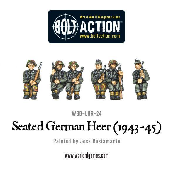 Seated German Heer Germany Warlord Games    | Red Claw Gaming