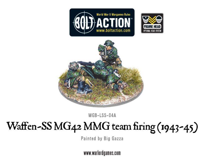 Waffen-SS MG42 MMG team Germany Warlord Games    | Red Claw Gaming