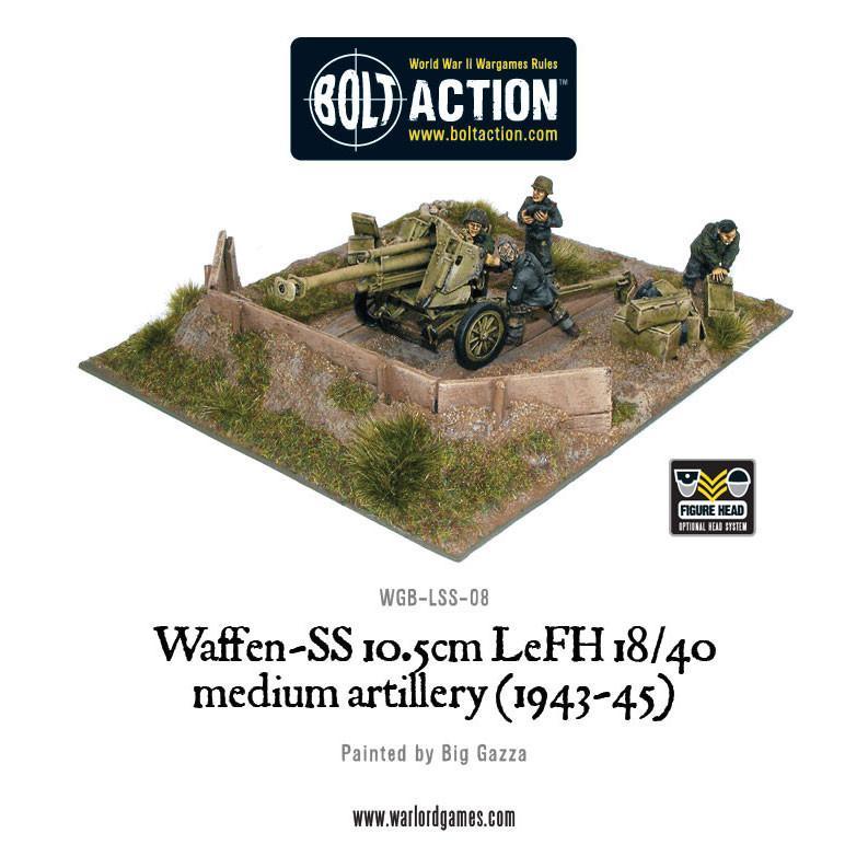 Waffen-SS 10.5cm LeFH 18/40 medium artillery Germany Warlord Games    | Red Claw Gaming