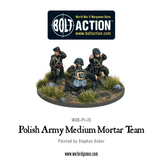 Polish Army Medium Mortar Team Polish Warlord Games    | Red Claw Gaming
