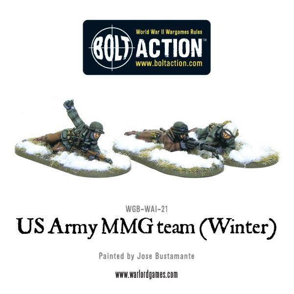 US Army MMG team (Winter) American Warlord Games    | Red Claw Gaming