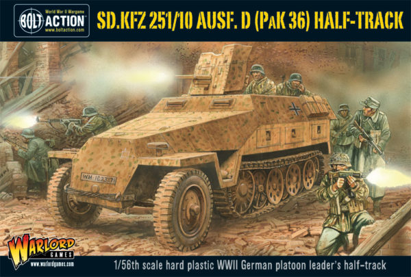 Sd.Kfz 251/10 ausf D (3.7mm Pak) Half Track Germany Warlord Games    | Red Claw Gaming