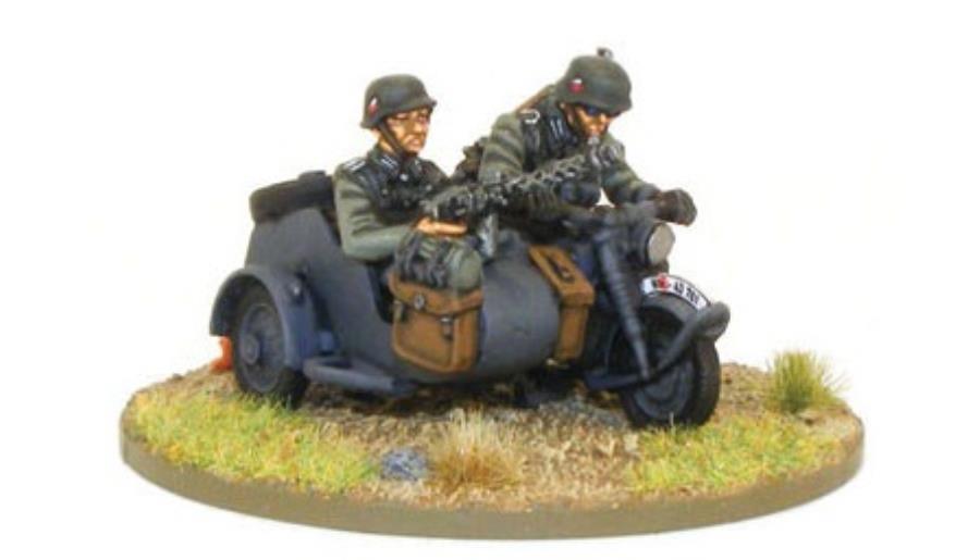 Blitzkrieg German Kradschtzen Motorcycle Combination (1939-1942) Germany Warlord Games    | Red Claw Gaming