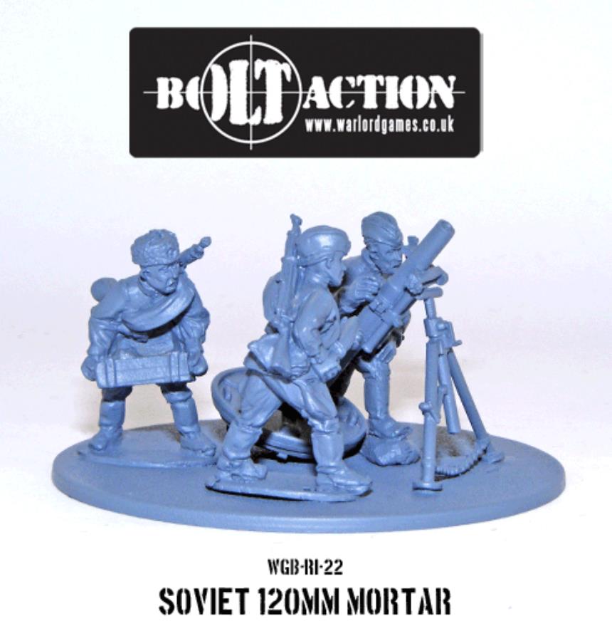 Soviet 120mm Mortar Soviet Warlord Games    | Red Claw Gaming