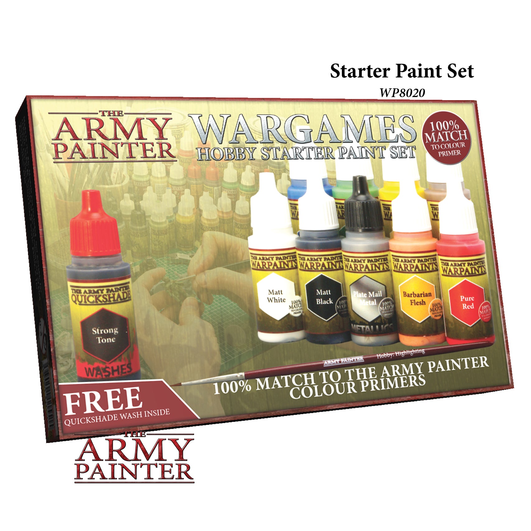 Wargames Hobby Starter Paint Set Warpaint Set Army Painter    | Red Claw Gaming