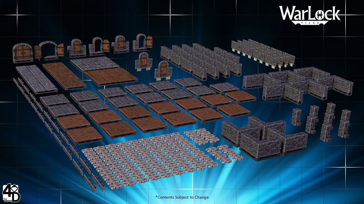 Warlock Dungeon Tiles Set 1 Minatures Wizkids Games    | Red Claw Gaming