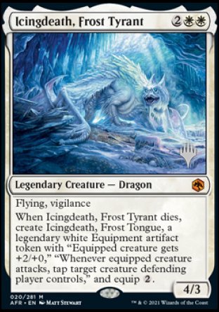 Icingdeath, Frost Tyrant (Promo Pack) [Dungeons & Dragons: Adventures in the Forgotten Realms Promos] MTG Single Magic: The Gathering    | Red Claw Gaming