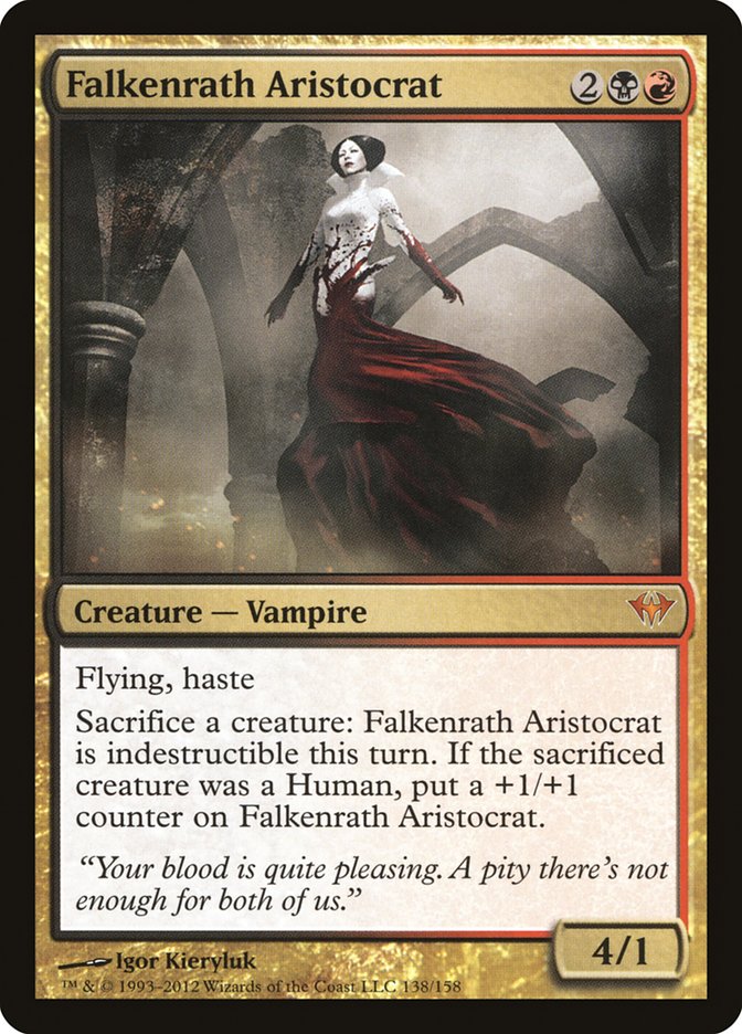 Falkenrath Aristocrat [Dark Ascension] MTG Single Magic: The Gathering    | Red Claw Gaming