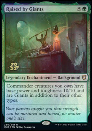 Raised by Giants [Commander Legends: Battle for Baldur's Gate Prerelease Promos] MTG Single Magic: The Gathering    | Red Claw Gaming