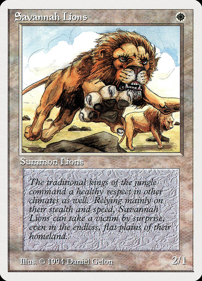 Savannah Lions [Summer Magic / Edgar] MTG Single Magic: The Gathering    | Red Claw Gaming