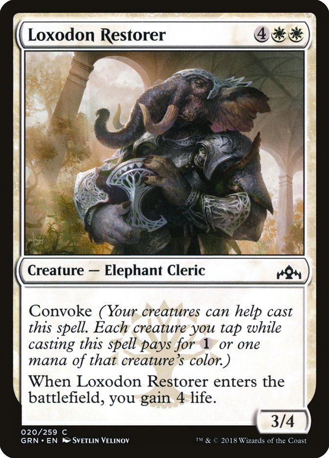 Loxodon Restorer [Guilds of Ravnica] MTG Single Magic: The Gathering    | Red Claw Gaming
