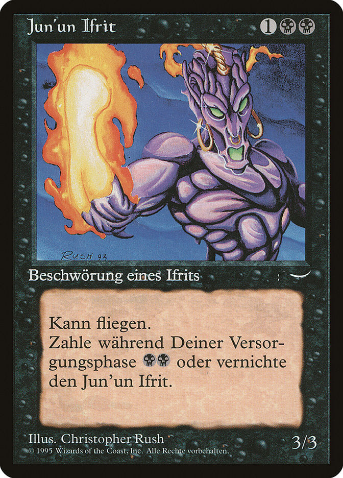 Junun Efreet (German) - "Jun'un Ifrit" [Renaissance] MTG Single Magic: The Gathering    | Red Claw Gaming