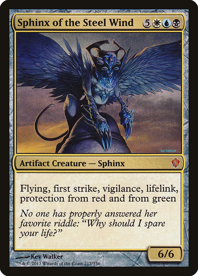 Sphinx of the Steel Wind [Commander 2013] MTG Single Magic: The Gathering    | Red Claw Gaming