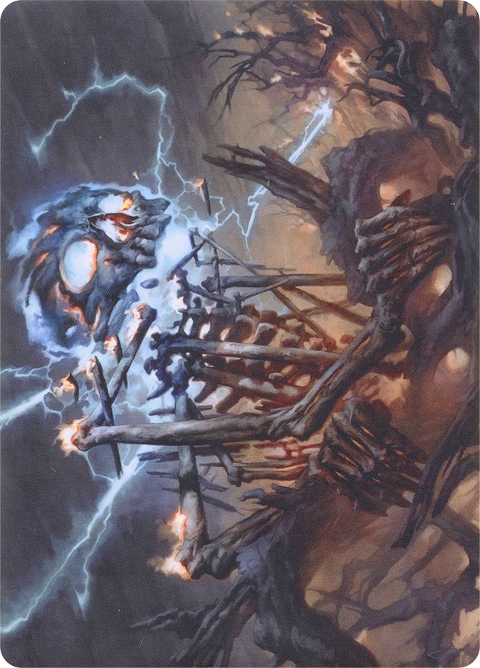 Lightning Skelemental // Lightning Skelemental [Modern Horizons Art Series] MTG Single Magic: The Gathering    | Red Claw Gaming