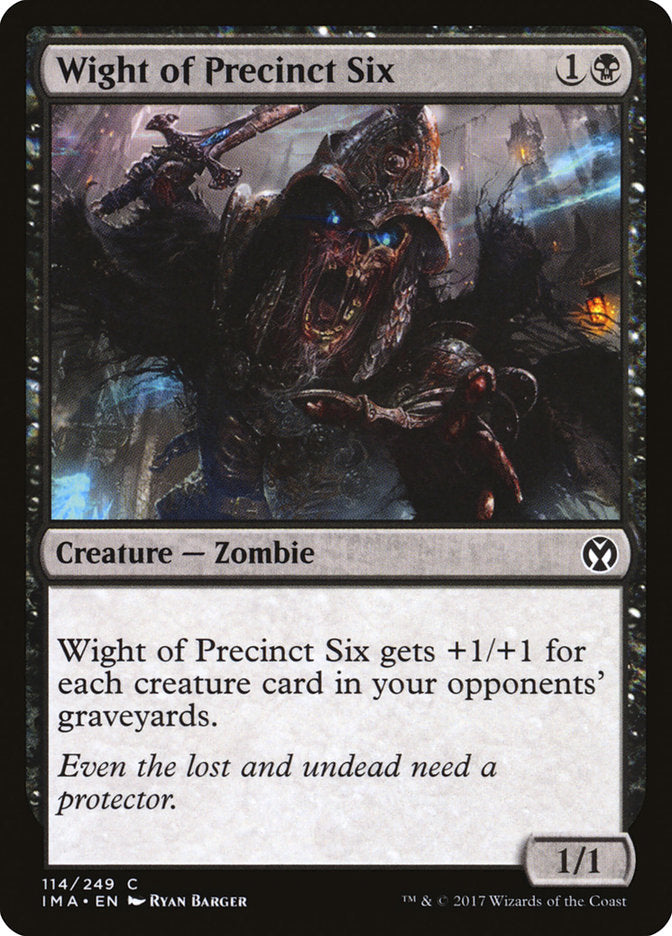 Wight of Precinct Six [Iconic Masters] MTG Single Magic: The Gathering    | Red Claw Gaming