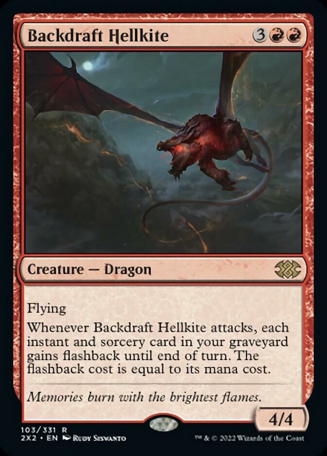 Backdraft Hellkite [Double Masters 2022] MTG Single Magic: The Gathering    | Red Claw Gaming