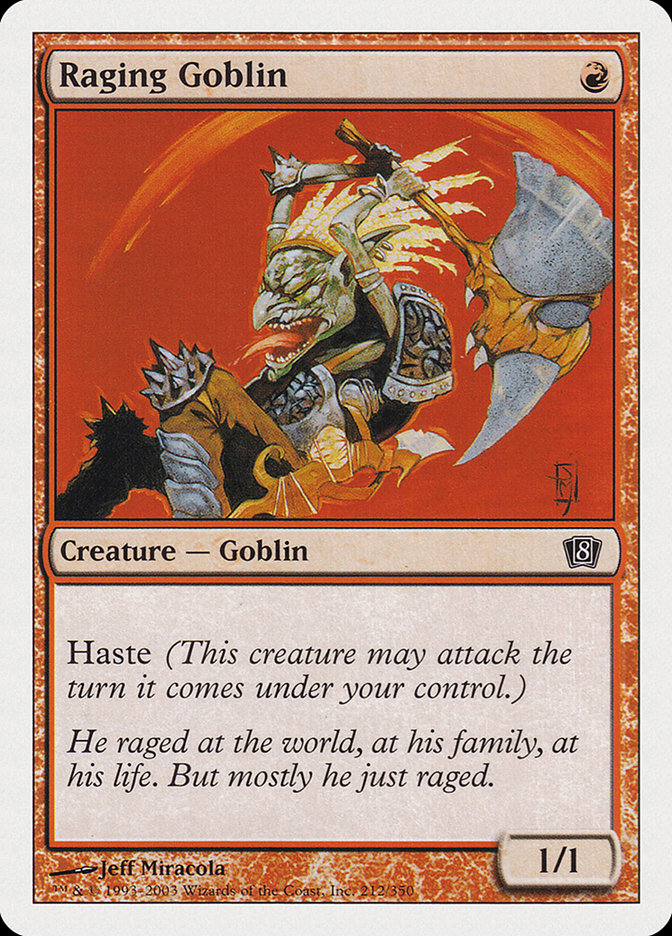 Raging Goblin [Eighth Edition] MTG Single Magic: The Gathering    | Red Claw Gaming