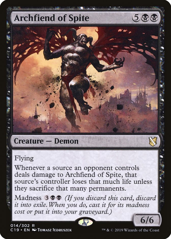 Archfiend of Spite [Commander 2019] MTG Single Magic: The Gathering    | Red Claw Gaming