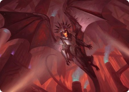 Ziatora, the Incinerator Art Card [Streets of New Capenna Art Series] MTG Single Magic: The Gathering    | Red Claw Gaming