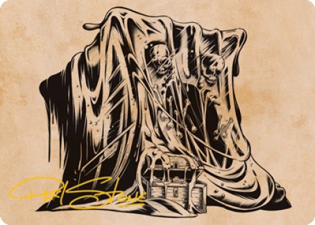 Gelatinous Cube (Showcase) Art Card (Gold-Stamped Signature) [Dungeons & Dragons: Adventures in the Forgotten Realms Art Series] MTG Single Magic: The Gathering    | Red Claw Gaming