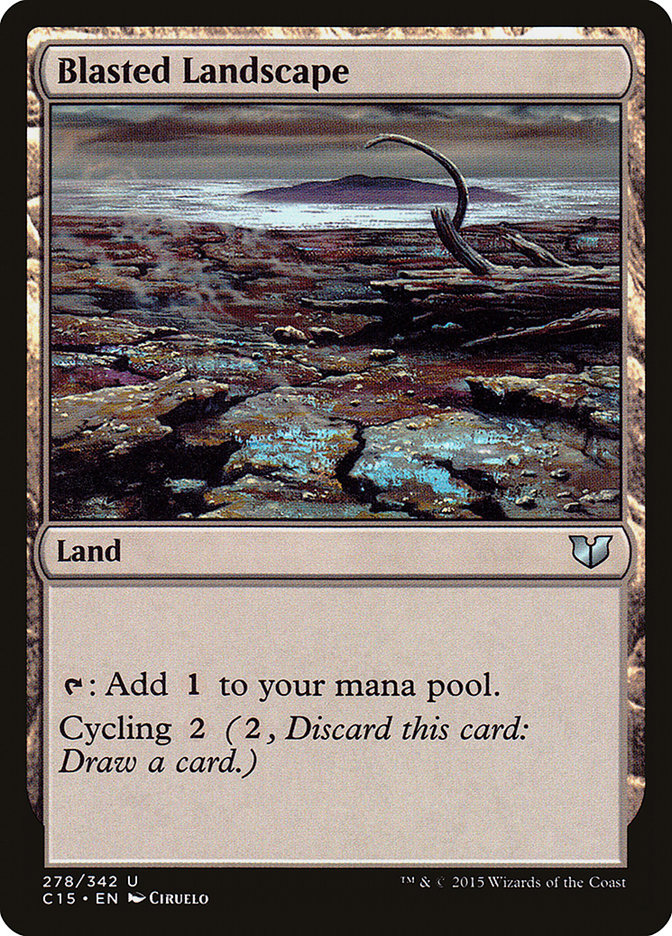 Blasted Landscape [Commander 2015] MTG Single Magic: The Gathering    | Red Claw Gaming