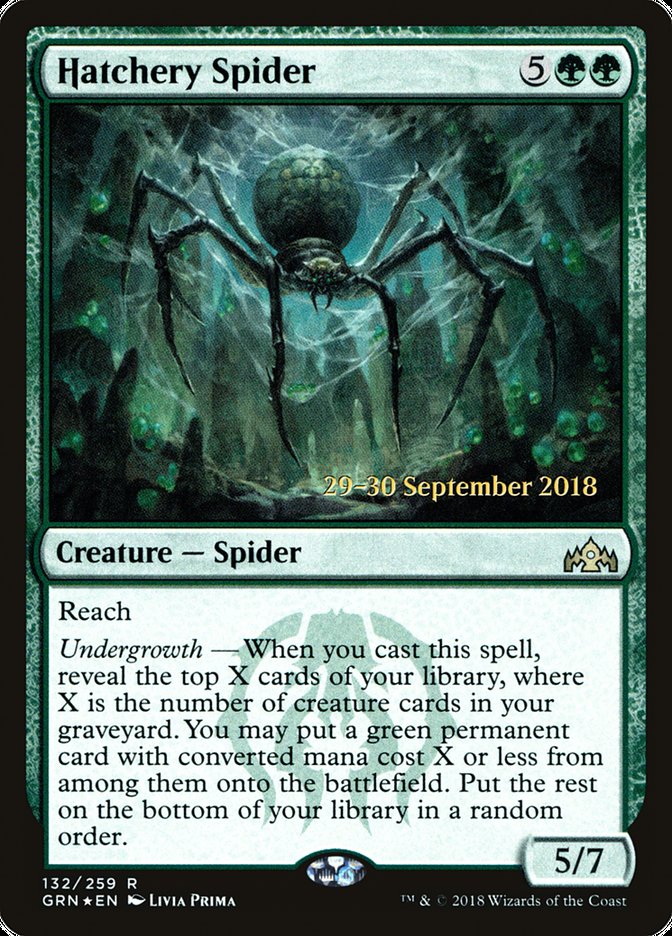 Hatchery Spider [Guilds of Ravnica Prerelease Promos] MTG Single Magic: The Gathering    | Red Claw Gaming