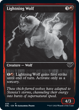 Lightning Wolf [Innistrad: Double Feature] MTG Single Magic: The Gathering    | Red Claw Gaming