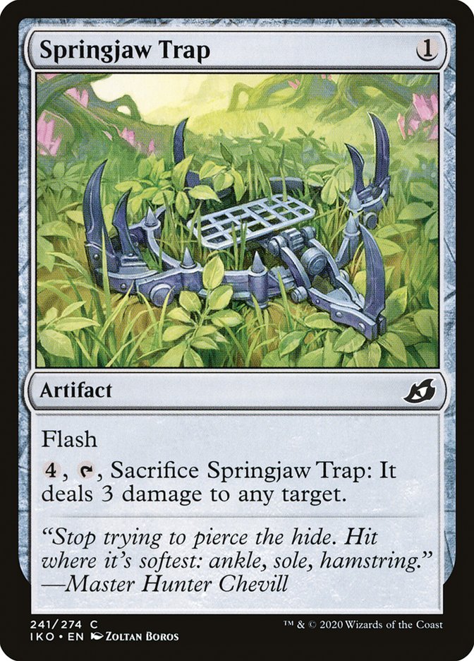 Springjaw Trap [Ikoria: Lair of Behemoths] MTG Single Magic: The Gathering    | Red Claw Gaming