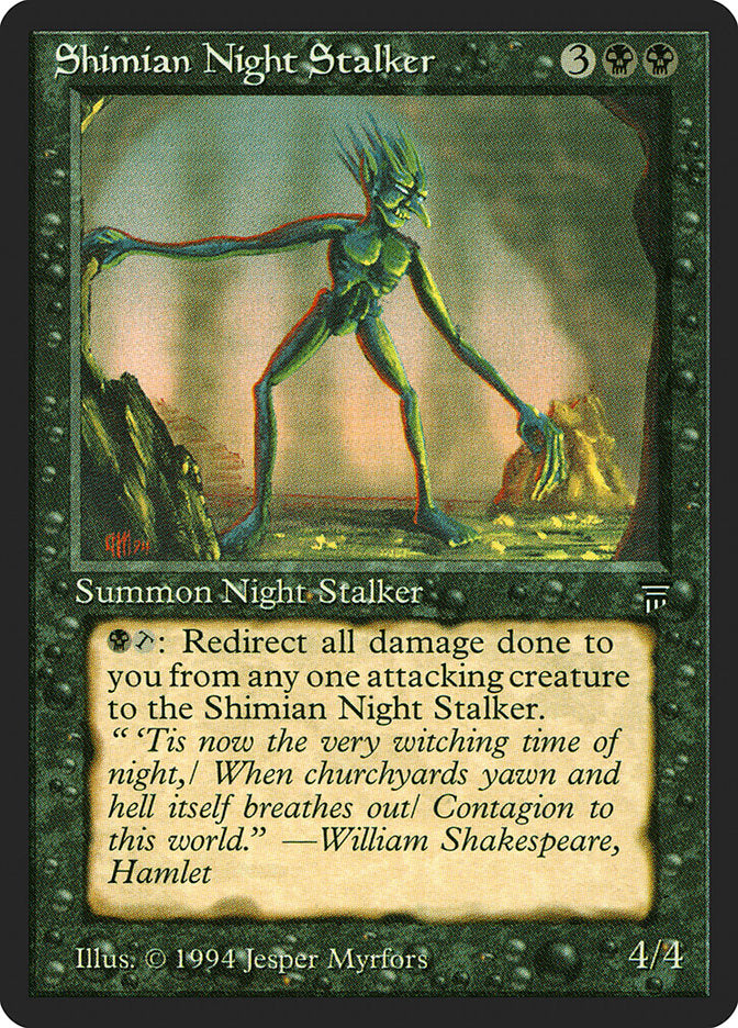 Shimian Night Stalker [Legends] MTG Single Magic: The Gathering    | Red Claw Gaming