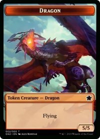 Dragon (002) // Zombie Double-Sided Token [Game Night 2019 Tokens] MTG Single Magic: The Gathering    | Red Claw Gaming