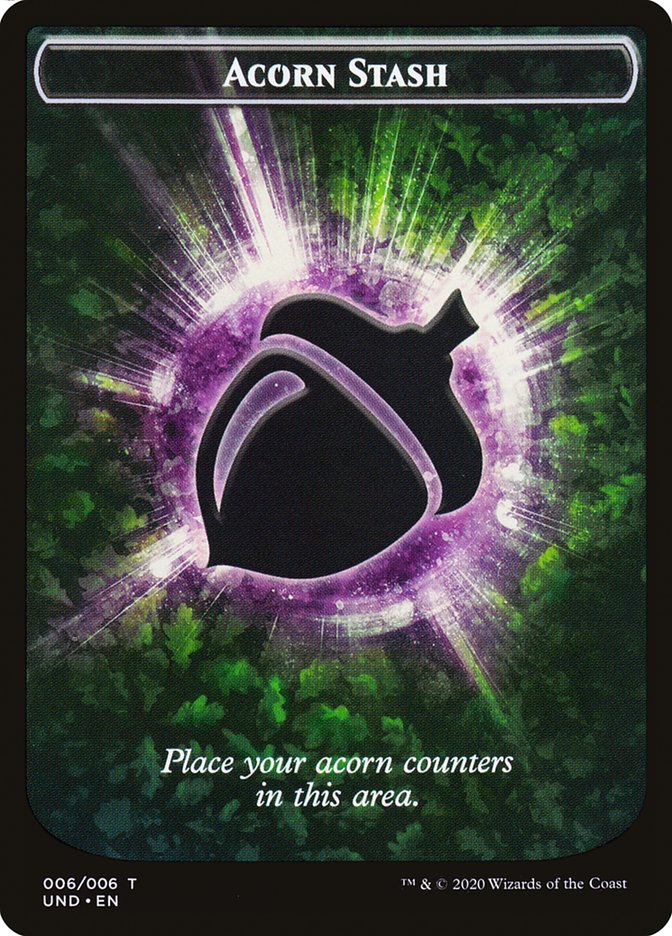 Giant Teddy Bear // Acorn Stash Double-Sided Token [Unsanctioned Tokens] MTG Single Magic: The Gathering    | Red Claw Gaming