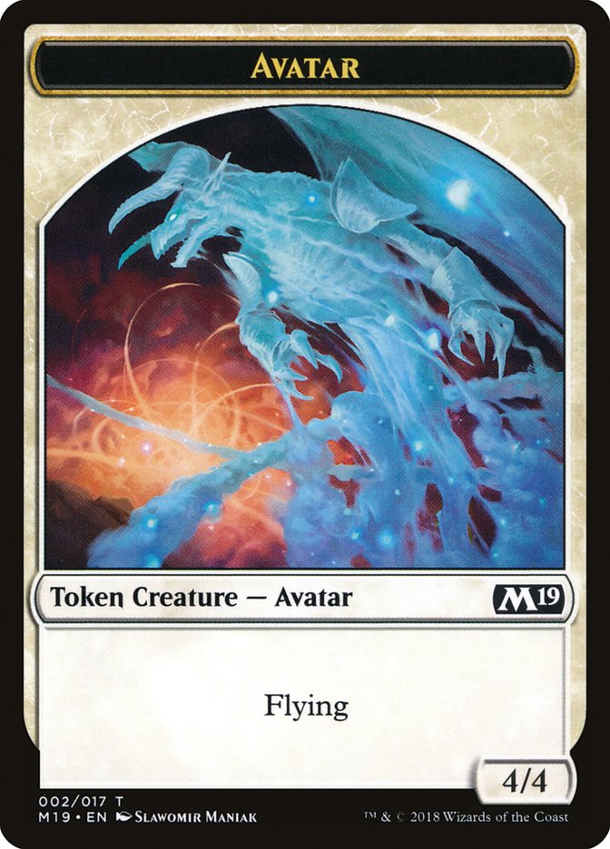Avatar Token [Core Set 2019 Tokens] MTG Single Magic: The Gathering    | Red Claw Gaming