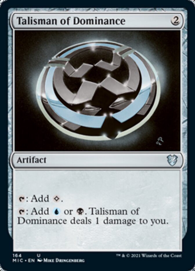 Talisman of Dominance [Innistrad: Midnight Hunt Commander] MTG Single Magic: The Gathering    | Red Claw Gaming