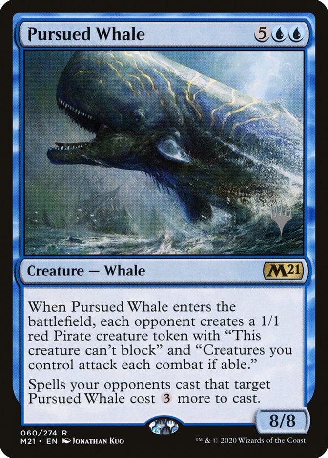Pursued Whale (Promo Pack) [Core Set 2021 Promos] MTG Single Magic: The Gathering    | Red Claw Gaming
