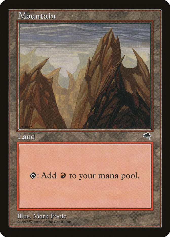 Mountain (No Arch / Peaks Pointing Left and Right) [Tempest] MTG Single Magic: The Gathering    | Red Claw Gaming