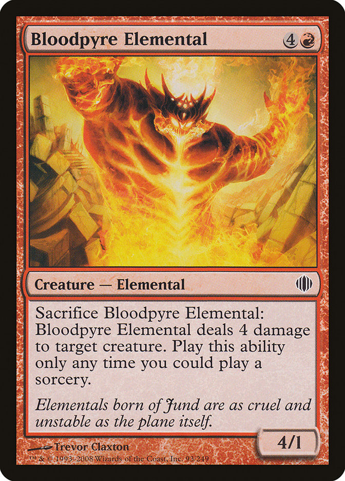 Bloodpyre Elemental [Shards of Alara] MTG Single Magic: The Gathering    | Red Claw Gaming