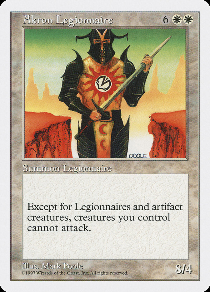 Akron Legionnaire [Fifth Edition] MTG Single Magic: The Gathering    | Red Claw Gaming
