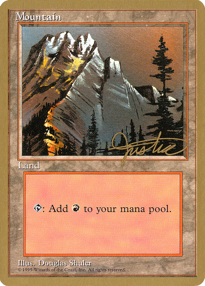 Mountain (mj373) (Mark Justice) [Pro Tour Collector Set] MTG Single Magic: The Gathering    | Red Claw Gaming