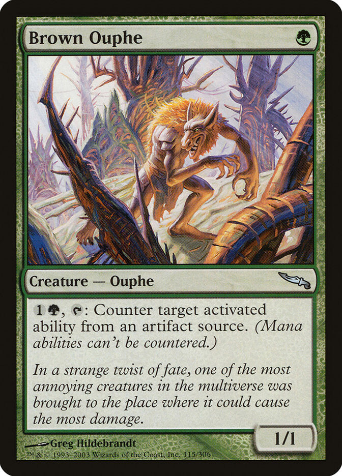 Brown Ouphe [Mirrodin] MTG Single Magic: The Gathering    | Red Claw Gaming