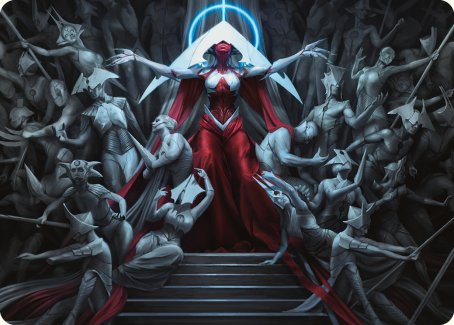 Elesh Norn, Mother of Machines Art Card [Phyrexia: All Will Be One Art Series] MTG Single Magic: The Gathering    | Red Claw Gaming