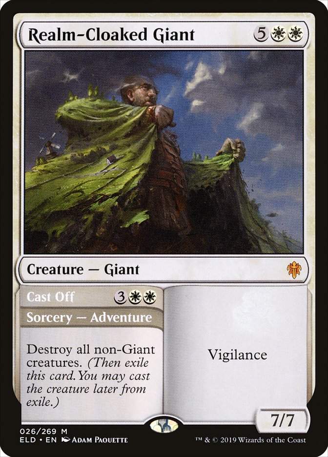 Realm-Cloaked Giant // Cast Off [Throne of Eldraine] MTG Single Magic: The Gathering    | Red Claw Gaming