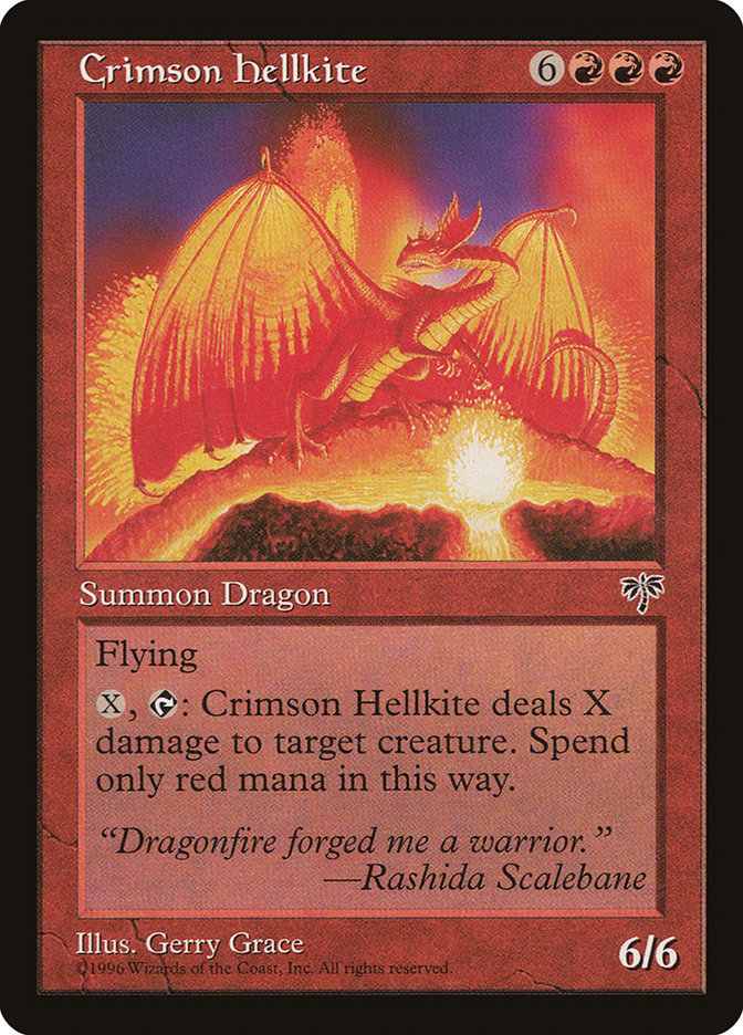 Crimson Hellkite [Mirage] MTG Single Magic: The Gathering    | Red Claw Gaming