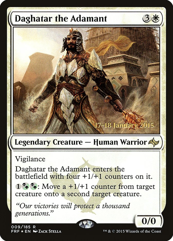 Daghatar the Adamant [Fate Reforged Prerelease Promos] MTG Single Magic: The Gathering    | Red Claw Gaming