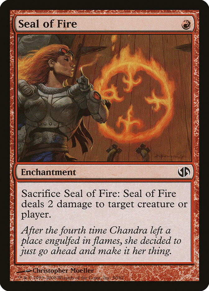 Seal of Fire [Duel Decks: Jace vs. Chandra] MTG Single Magic: The Gathering    | Red Claw Gaming