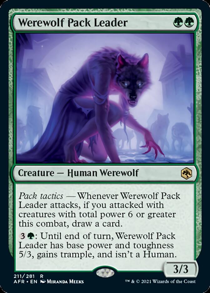 Werewolf Pack Leader [Dungeons & Dragons: Adventures in the Forgotten Realms] MTG Single Magic: The Gathering    | Red Claw Gaming