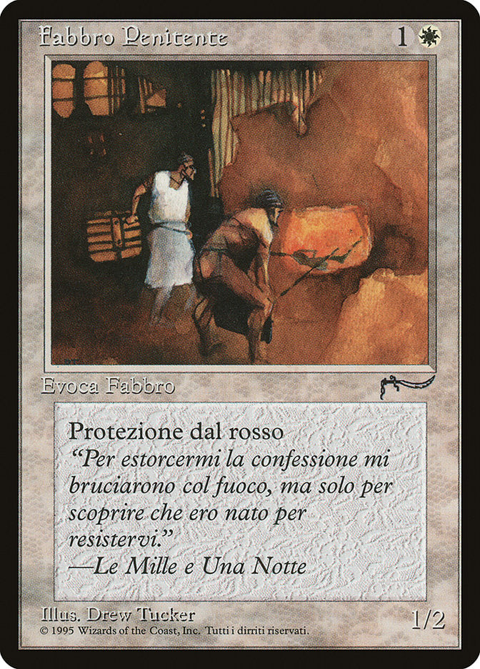 Repentant Blacksmith (Italian) - "Fabbro Penitente" [Rinascimento] MTG Single Magic: The Gathering    | Red Claw Gaming