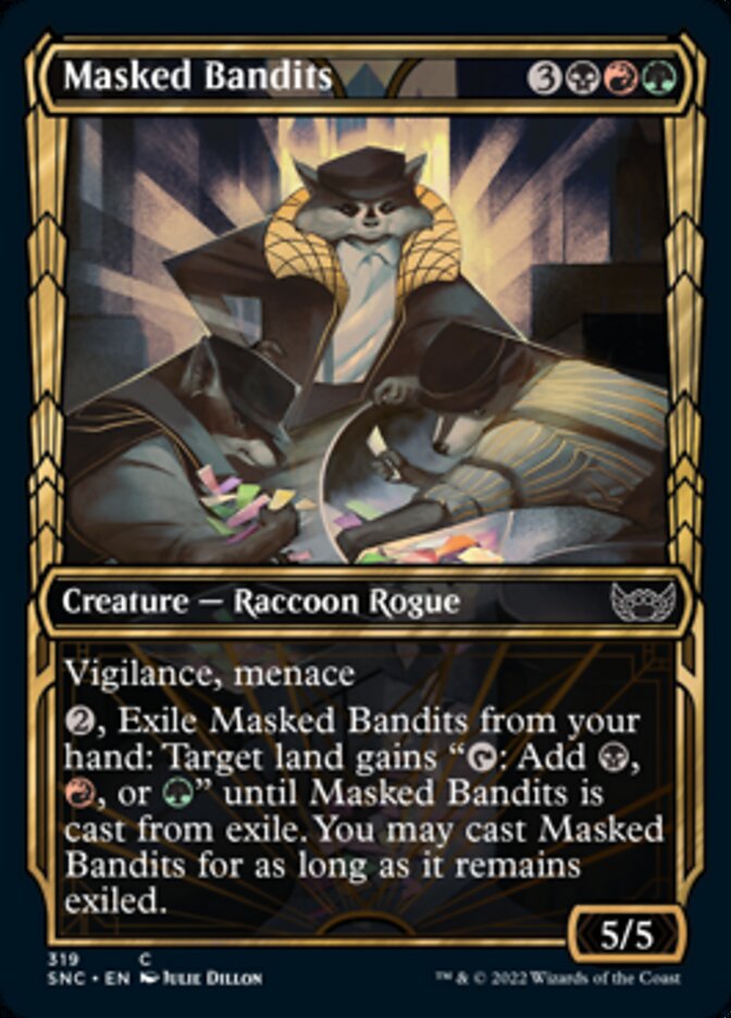 Masked Bandits (Showcase Golden Age) [Streets of New Capenna] MTG Single Magic: The Gathering    | Red Claw Gaming