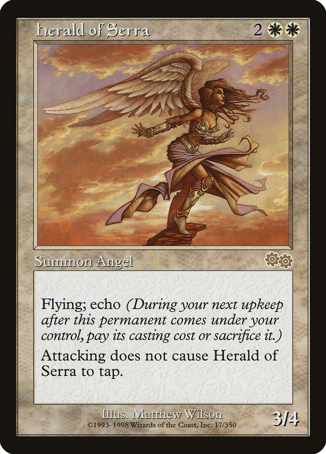 Herald of Serra [Urza's Saga] MTG Single Magic: The Gathering    | Red Claw Gaming