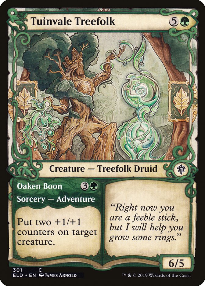 Tuinvale Treefolk // Oaken Boon (Showcase) [Throne of Eldraine] MTG Single Magic: The Gathering    | Red Claw Gaming